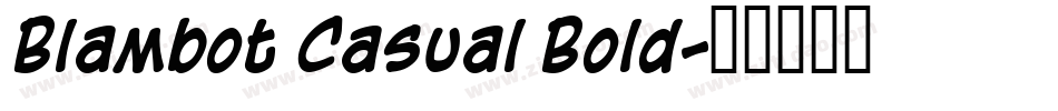 Blambot Casual Bold字体转换